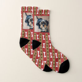 Benutzerdefiniertes Hund-Foto Sockeln Personalisie Socken