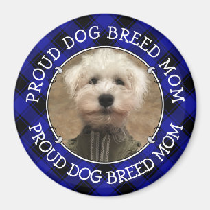 Benutzerdefiniertes Hund Mama Vater Foto Rahmen Bl Magnet