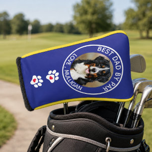 Benutzerdefiniertes Hunde-Foto Bester Vater Par Sc Golf Headcover