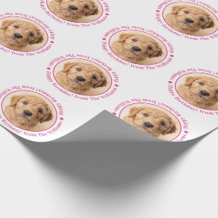 Benutzerdefiniertes Hunde-Foto-Geburtstagsgeschenk Geschenkpapier