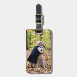 Benutzerdefiniertes Hunde-Foto Gepäckanhänger