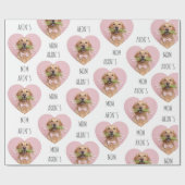 Benutzerdefiniertes Hunde-Foto Geschenkpapier (Flach)