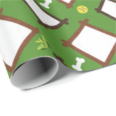 Benutzerdefiniertes Hunde-Foto-Geschenkpapier Geschenkpapier (Rolleneckpunkt)