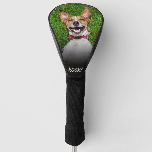 Benutzerdefiniertes Hunde-Foto Golf Headcover (Vorderseite)