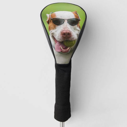 Benutzerdefiniertes Hunde-Foto Golf Headcover (Vorderseite)