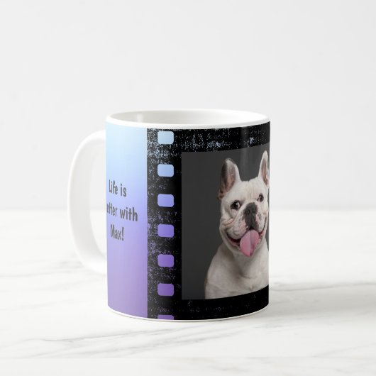 Benutzerdefiniertes Hunde-Foto Kaffeetasse (Vorderseite Links)