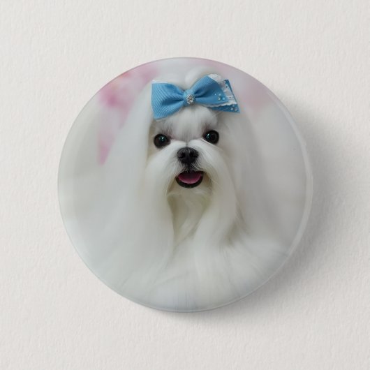Benutzerdefiniertes Hunde-Foto | Personalisierter  Button (Vorderseite)