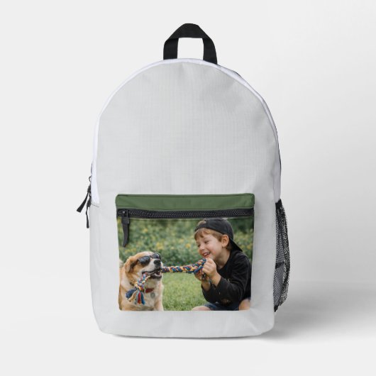 Benutzerdefiniertes Hunde-Foto + Rucksack + Hunde- (Vorderseite)