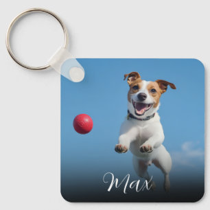 Benutzerdefiniertes Hunde-Foto Schlüsselanhänger