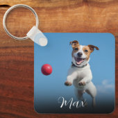 Benutzerdefiniertes Hunde-Foto Schlüsselanhänger (Vorderseite)