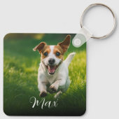 Benutzerdefiniertes Hunde-Foto Schlüsselanhänger (Rückseite)