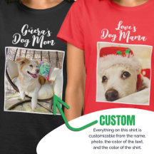 Benutzerdefiniertes Hunde-Mama-Shirt mit Personali