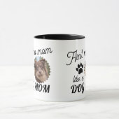 Benutzerdefiniertes Hundebild Hundemutter Tasse (Zentrum)