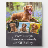 Benutzerdefiniertes Hundegedanken Personalisiert 4 Fotoplatte (Vorderseite)