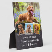 Benutzerdefiniertes Hundegedanken Personalisiert 4 Fotoplatte (Seite)