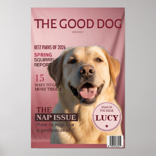 Benutzerdefiniertes Hundemagazin-Cover - Geschenk Poster