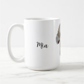 Benutzerdefiniertes Hundemutter-Foto, Personalisie Kaffeetasse (Links)