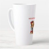 Benutzerdefiniertes Hundeporträt – Personalisierte Milchtasse (Linke Ecke)