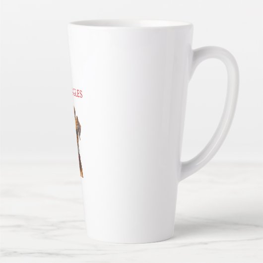 Benutzerdefiniertes Hundeporträt – Personalisierte Milchtasse (Rechts)