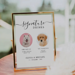 Benutzerdefiniertes Hundeschrift für Bar-Begleiter Sockelschild