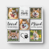 Benutzerdefiniertes Hundfoto Collage Personalisier Fotoplatte (Vorderseite)
