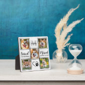 Benutzerdefiniertes Hundfoto Collage Personalisier Fotoplatte (InSitu)