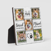 Benutzerdefiniertes Hundfoto Collage Personalisier Fotoplatte (Vorderseite)