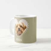Benutzerdefiniertes Hundfoto, eigener Name Hund, H Kaffeetasse (Vorderseite Links)