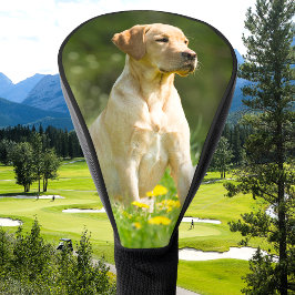 Benutzerdefiniertes Hundkatzen-Foto Einfach Person Golf Headcover