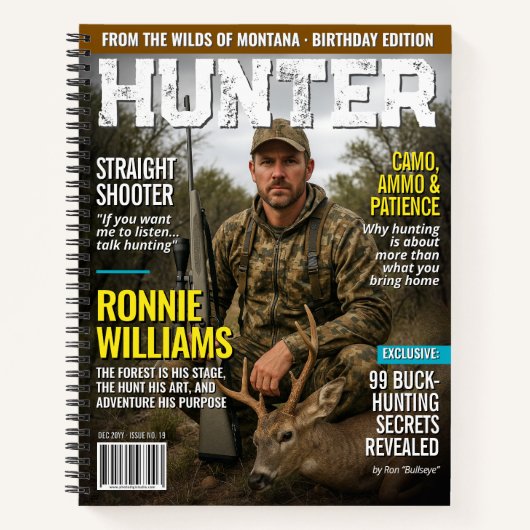 Benutzerdefiniertes HUNTER Magazin-Cover-Journal, Notizblock (Vorderseite)