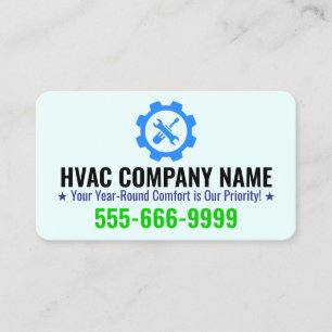 Benutzerdefiniertes HVAC-Logo und Slogan für die H Visitenkarte