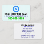 Benutzerdefiniertes HVAC-Logo und Slogan für die H Visitenkarte (Vorne/Hinten)