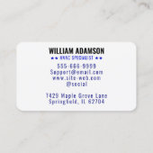 Benutzerdefiniertes HVAC-Logo und Slogan für die H Visitenkarte (Rückseite)