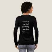 Benutzerdefiniertes Ich Bin Tri-Blend Shirt (Voller Rückseite)