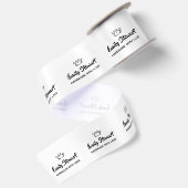 Benutzerdefiniertes Icons-Script handgefertigt mit Satinband (Rückseite)
