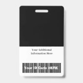 Benutzerdefiniertes ID-Abzeichen mit Strichcode-Fo Ausweis (Rückseite)