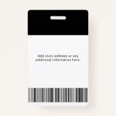 Benutzerdefiniertes ID-Abzeichen - Mitarbeiter-Fot Ausweis (Rückseite)