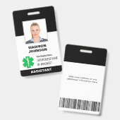 Benutzerdefiniertes ID-Abzeichen - Mitarbeiter-Fot Ausweis (Vorder- & Rückseite)