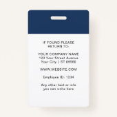 Benutzerdefiniertes ID-Abzeichen - Mitarbeiter-Fot Ausweis (Rückseite)