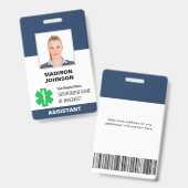 Benutzerdefiniertes ID-Abzeichen - Mitarbeiter-Fot Ausweis (Vorder- & Rückseite)