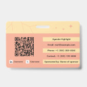 Benutzerdefiniertes Identifikationsabzeichen mit Q Ausweis (Rückseite)