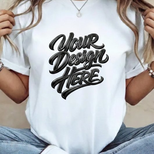 Benutzerdefiniertes "Ihr Design hier" T-Shirt mit