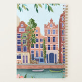 Benutzerdefiniertes illustriertes Amsterdam Reise- Planer (Rückseite)