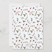 Benutzerdefiniertes Illustriertes Grün- und Orange Dankeskarte (Rückseite)