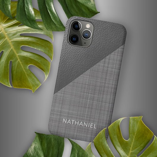 Benutzerdefiniertes Imitat, leichter, dunkelgrauer iPhone Hülle