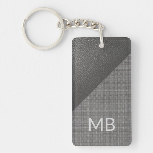 Benutzerdefiniertes Imitat, leichter, dunkelgrauer Schlüsselanhänger (Vorderseite)