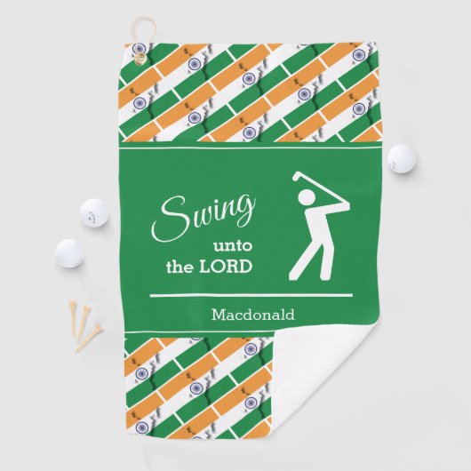 Benutzerdefiniertes INDIEN Golfhandtuch (Insitu)