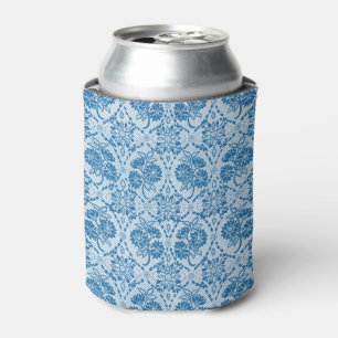 Benutzerdefiniertes Indigo Blue Floral Imitate Spi Dosenkühler