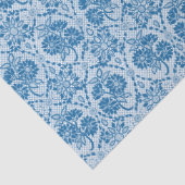 Benutzerdefiniertes Indigo Blue Floral Imitate Spi Seidenpapier (Detail)