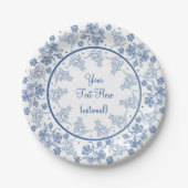 Benutzerdefiniertes Indiz auf weißer Papiertafel m Pappteller (Vorderseite)